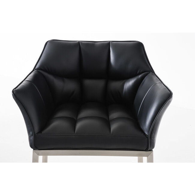 Barhocker Damaso E Kunstleder Schwarz