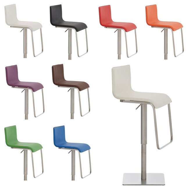 Barhocker Limon E Kunstleder Schwarz