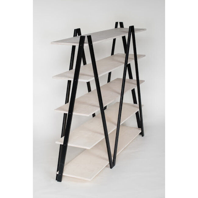 Regal ZICK-ZACK weiß, eiche