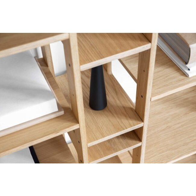 Homeoffice Regal LIXI weiß, eiche, grau, schwarz