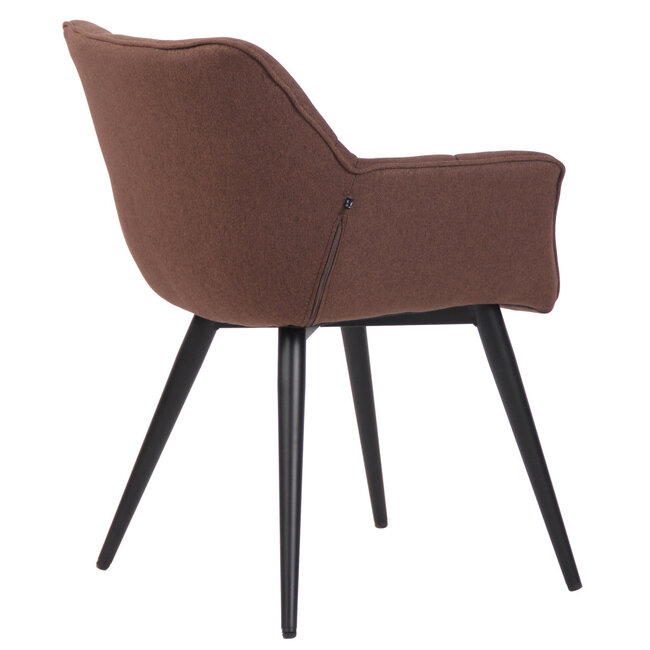 Esszimmerstuhl Roseville Stoff Braun