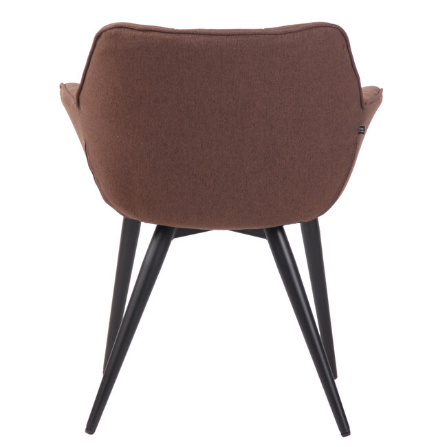 Esszimmerstuhl Roseville Stoff Braun