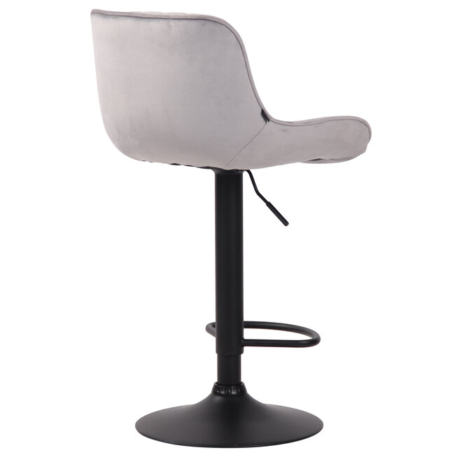 Barhocker Lentini Samt Grau