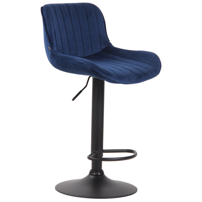 Barhocker Lentini Samt Blau