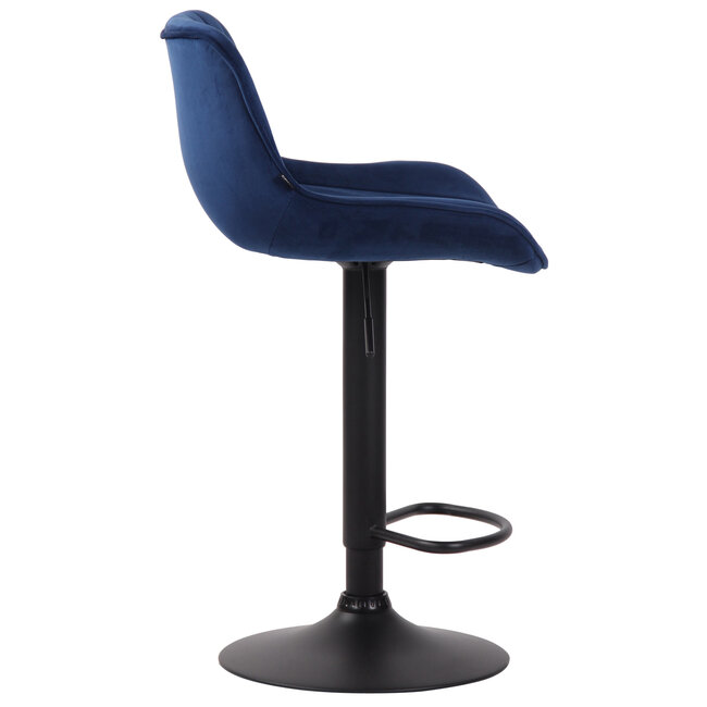 Barhocker Lentini Samt Blau
