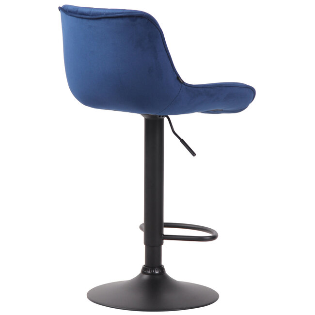 Barhocker Lentini Samt Blau