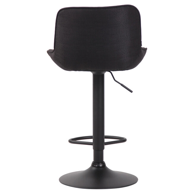 Barhocker Lentini Stoff Schwarz