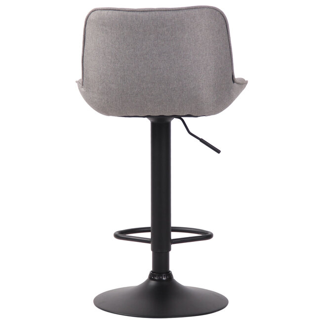 Barhocker Lentini Stoff Grau