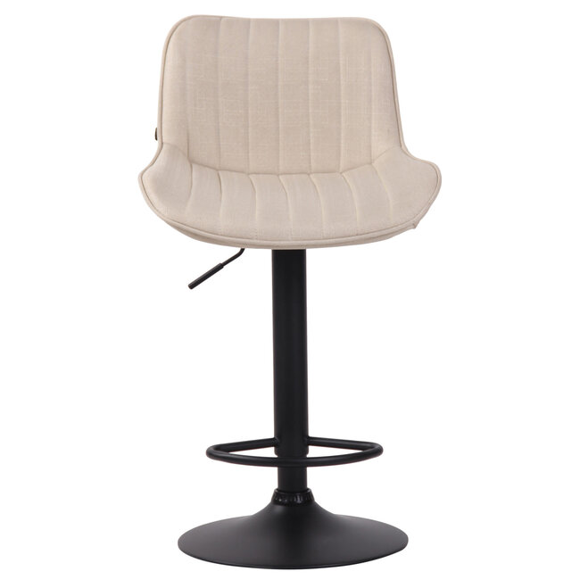 Barhocker Lentini Stoff Creme