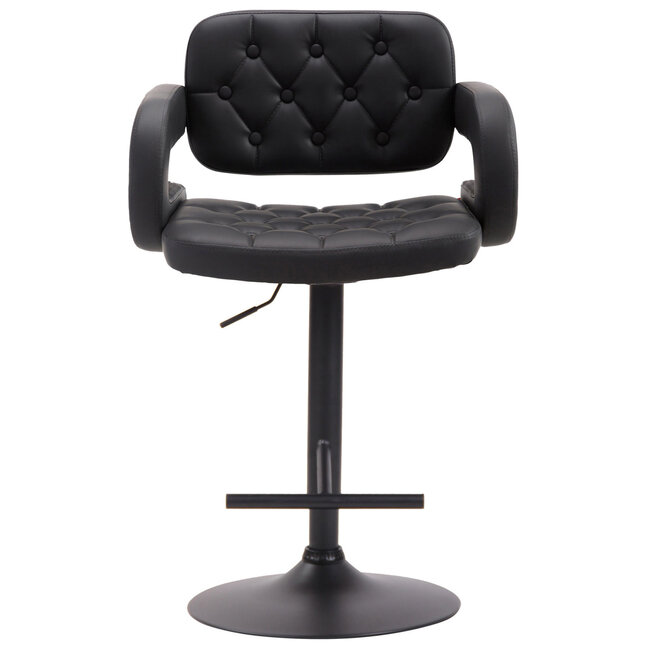 Barhocker Dublin Kunstleder Schwarz