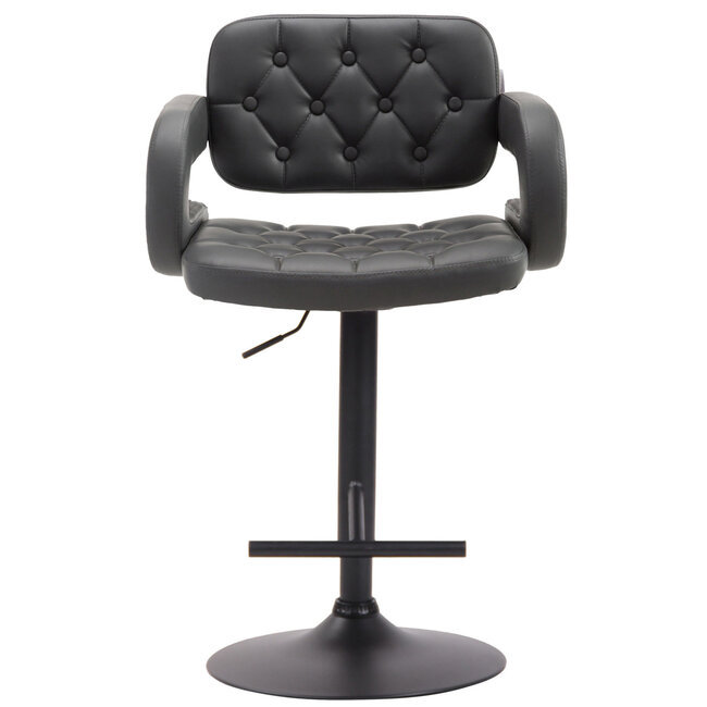 Barhocker Dublin Kunstleder Grau