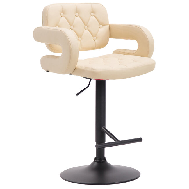 Barhocker Dublin Kunstleder Creme