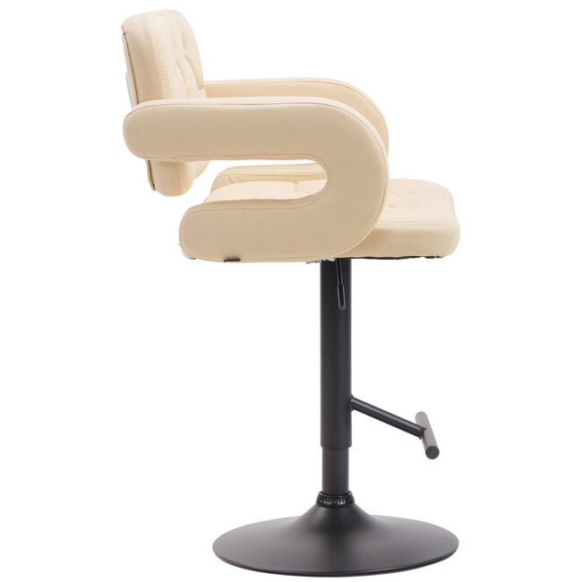 Barhocker Dublin Kunstleder Creme