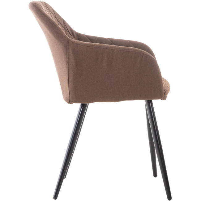 Esszimmerstuhl Shila Stoff Braun
