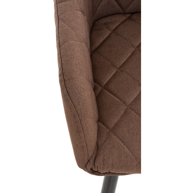 Esszimmerstuhl Shila Stoff Braun