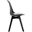 4er Set Stuhl Linares Kunststoff Schwarz