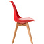 4er Set Stuhl Linares Kunststoff rot