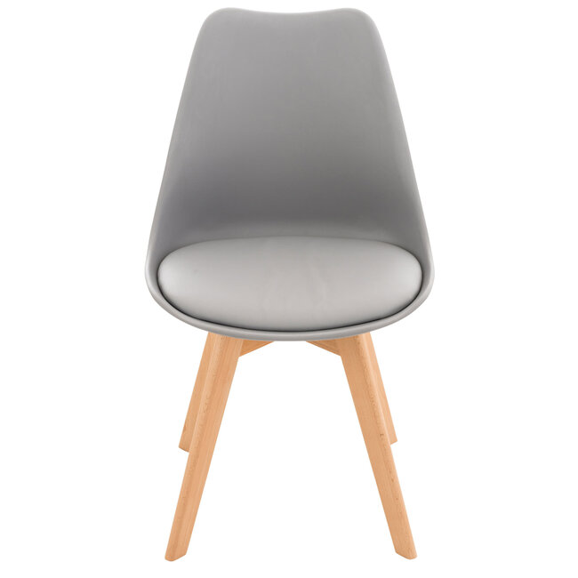 4er Set Stuhl Linares4er Set Stuhl Linares Kunststoff grau