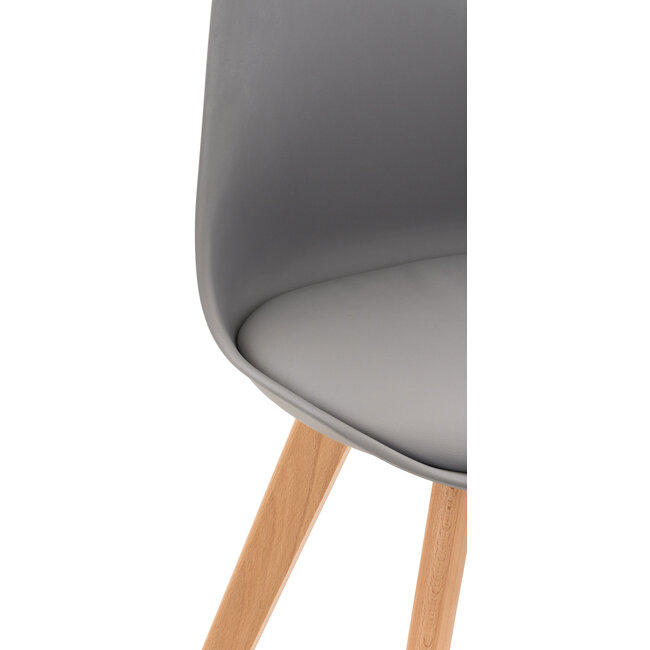 4er Set Stuhl Linares4er Set Stuhl Linares Kunststoff grau