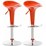 2er Set Barhocker Saddle