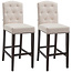 CLP 2er Set Barhocker Louise Stoff creme