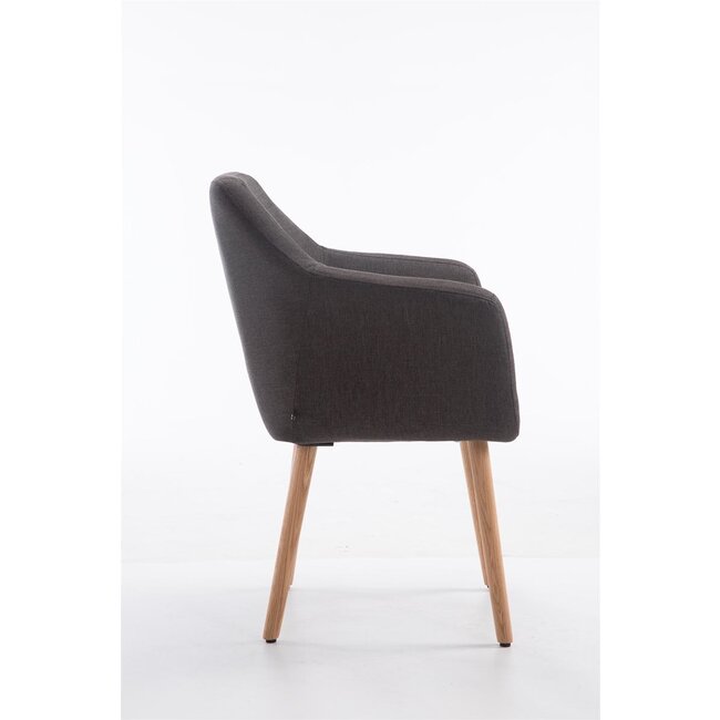 Besucherstuhl Utrecht Stoff grau