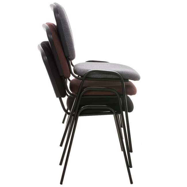 4er Set Besucherstuhl Ken Stoff