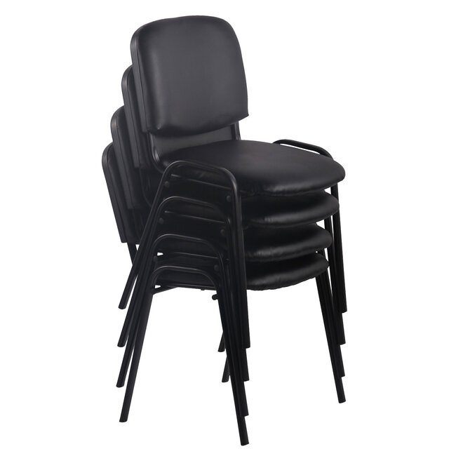 4er Set Besucherstuhl Ken Kunstleder