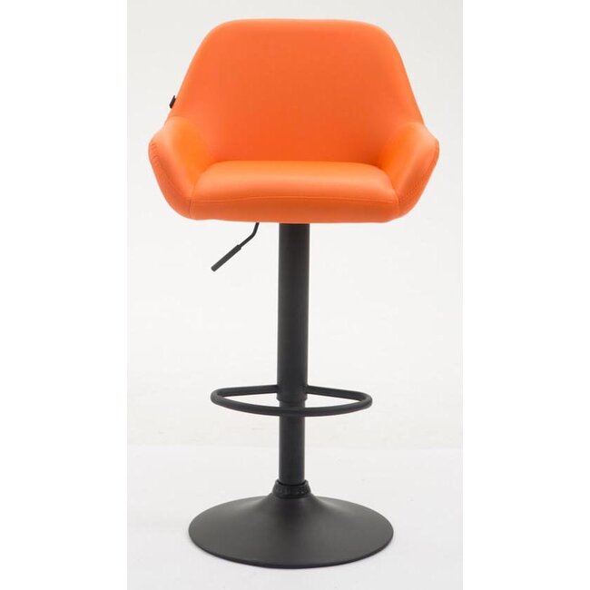 2er Set Barhocker Braga Kunstleder orange