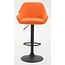 2er Set Barhocker Braga Kunstleder orange