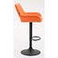 2er Set Barhocker Braga Kunstleder orange