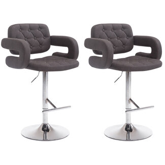 CLP 2er Set Barhocker Dublin Stoff