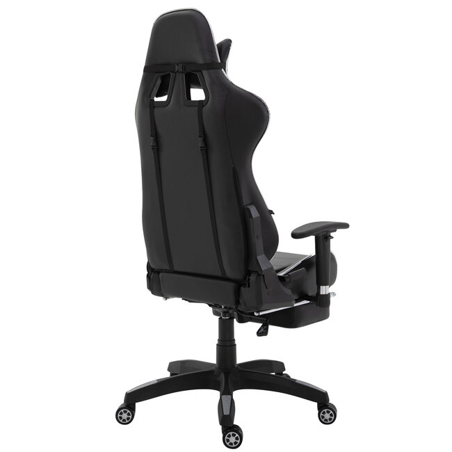 Racing Bürostuhl Turbo mit Fußablage glanz