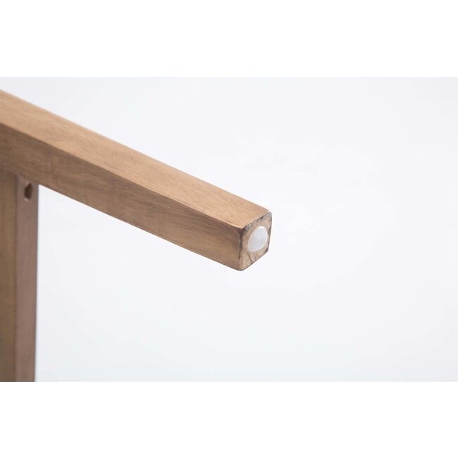 2er Set Barhocker Louise Stoff grau