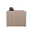 Sessel Tibera Kissen terrabraun / Rattan sand