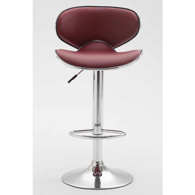 2er Set Barhocker Las Vegas V2 Kunstleder bordeauxrot
