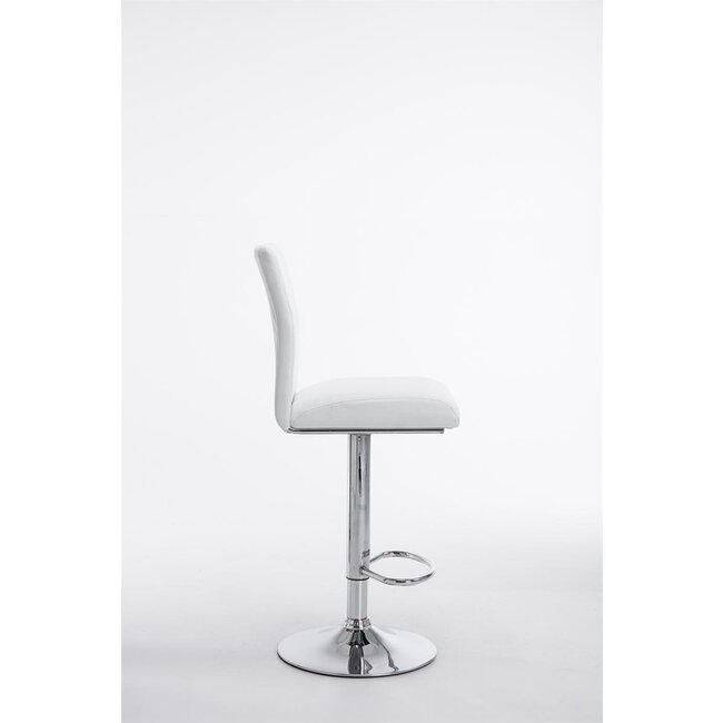2er Set Barhocker Köln Kunstleder weiß