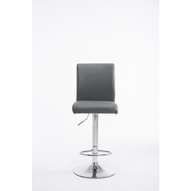 2er Set Barhocker Köln Kunstleder grau