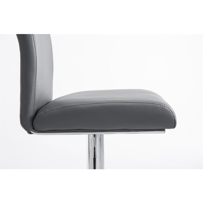 2er Set Barhocker Köln Kunstleder grau