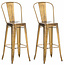 CLP 2er Set Barhocker Lillo gold