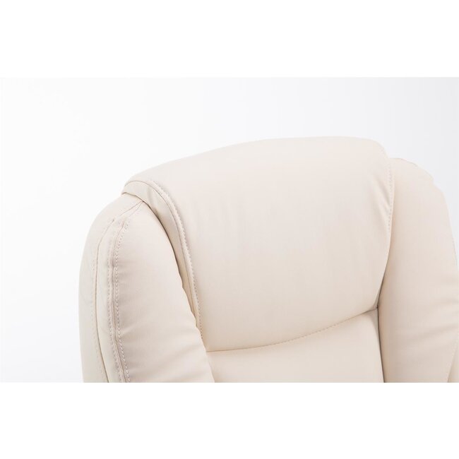 Bürostuhl Pacific Kunstleder weiß/creme