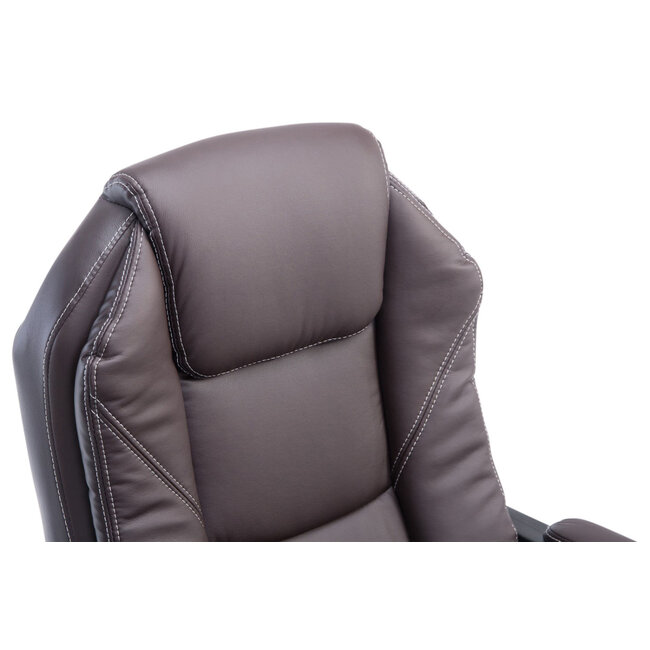 Bürostuhl Castle Kunstleder braun