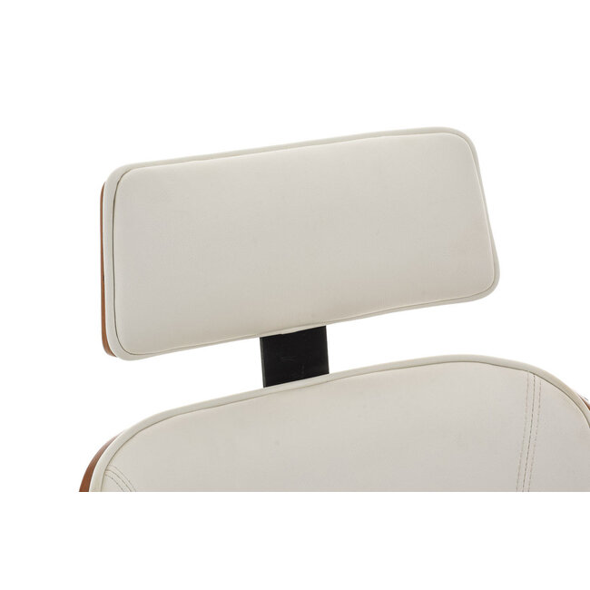 Bürostuhl Dayton Weiß/Braun