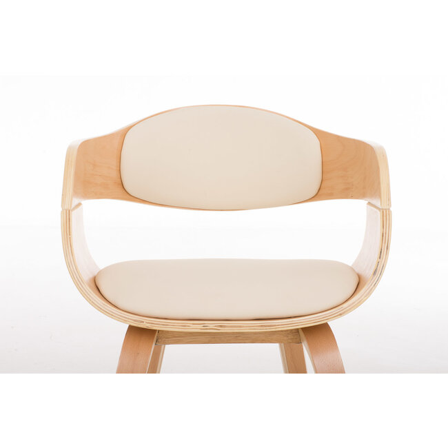 Besucherstuhl Kingston creme