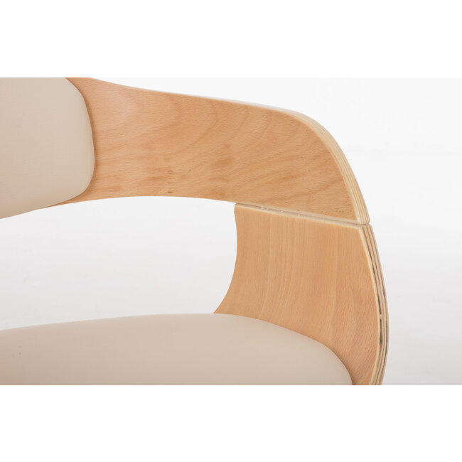 Besucherstuhl Kingston creme