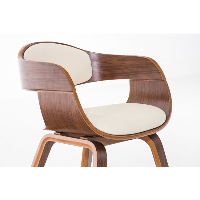 Besucherstuhl Kingston Braun/Creme