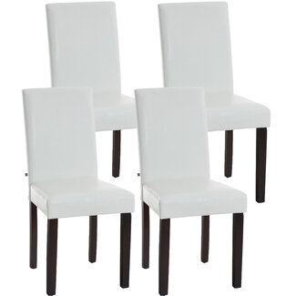 CLP 4er Set Esszimmerstuhl Ina Weiß