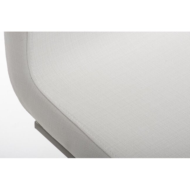 Esszimmerstuhl Belfort Stoff weiß