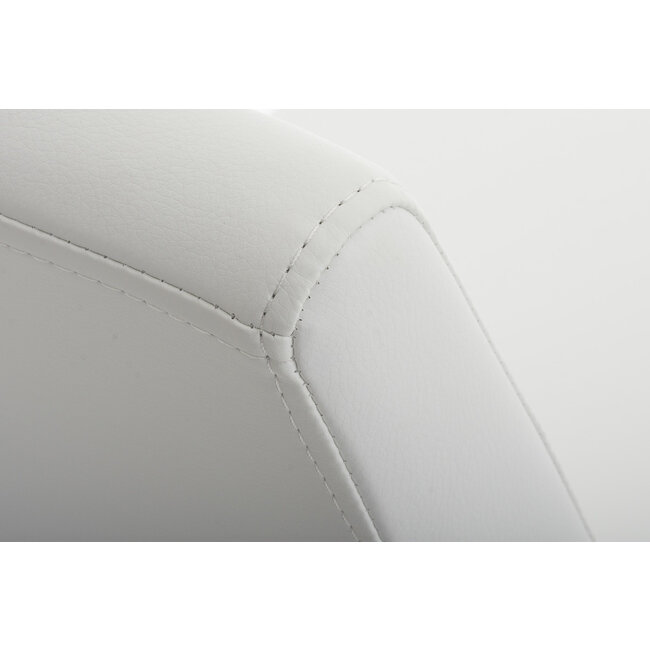 Esszimmerstuhl Belfort Kunstleder weiß