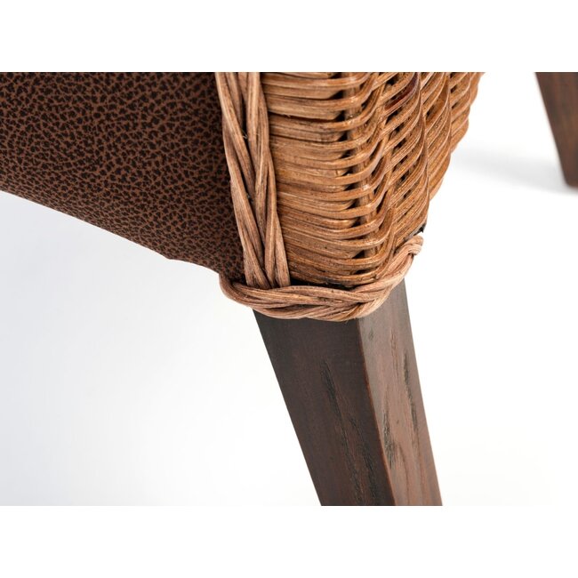 Esszimmerstuhl Rattan braun